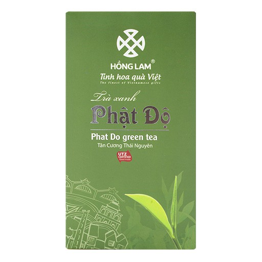 Trà phật độ Hồng Lam, dạng hộp (50gr, 120gr). Khi pha có vị chát nhẹ, ngọt thanh hậu vị