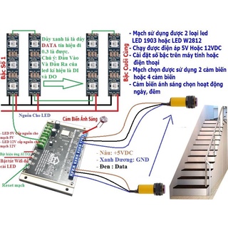 Mạch điều khiển cầu thang led full bằng wifi
