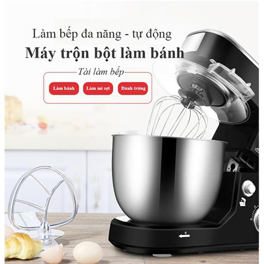 Máy trộn bột, nhồi bột, đánh trứng tự động Shinechef