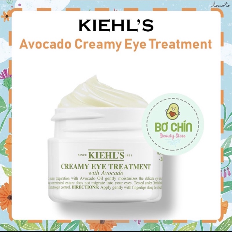 [Mini 7g] Kem Mắt Bơ Kiehls - Kiehls Creamy Eye Treatment With Avocado