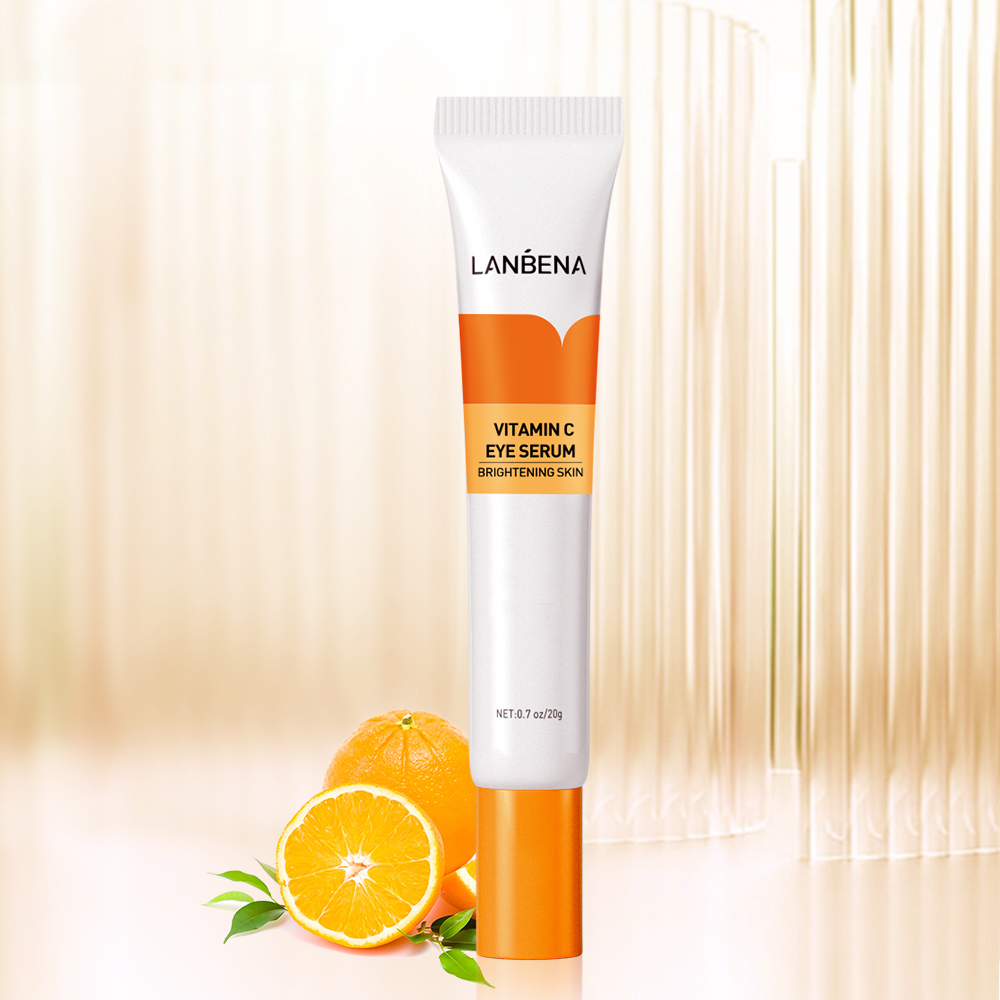 Set 2 Serum Dưỡng Mắt Lanbena Chứa Vitamin C Vàng 24K Ectoin Peptide Xóa Nếp Nhăn Quầng Thâm Mắt 20g