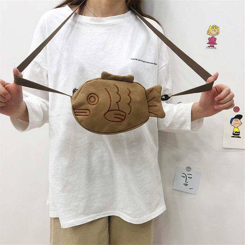 Túi đeo chéo canvas phong cách Hàn Quốc thời trang dành cho nữ