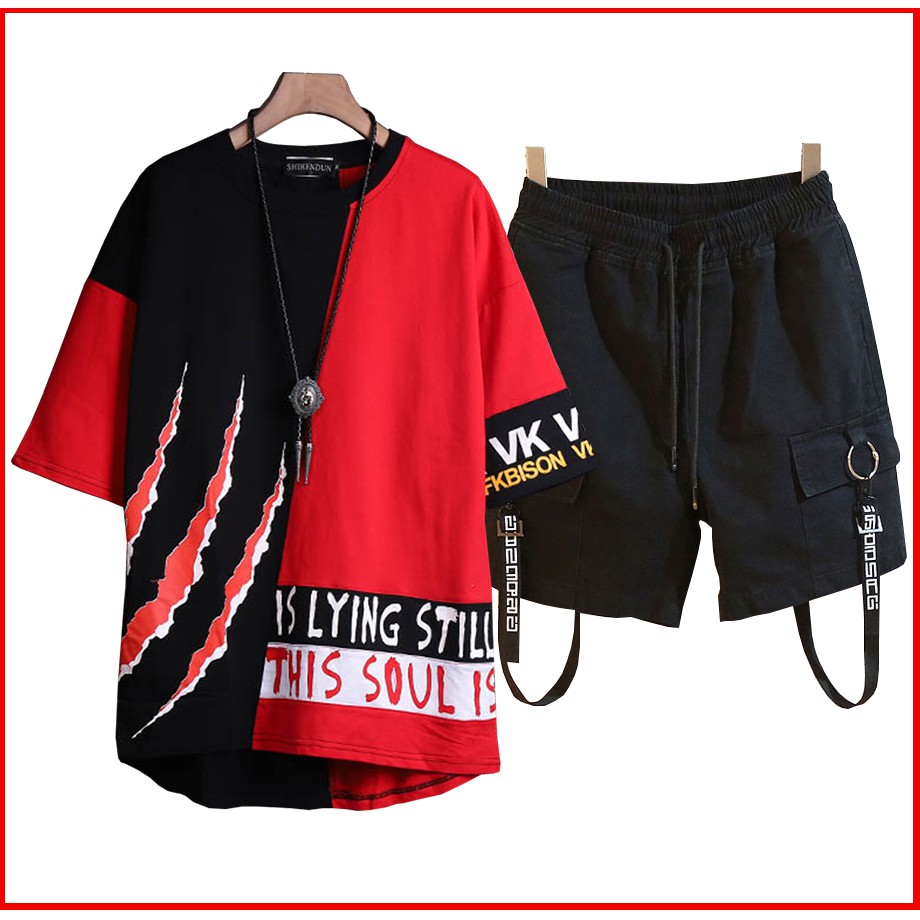 Bộ Quần Áo Thun Nam Thể Thao Mùa Hè THIS SUN IT Kết Hợp Quần Phối Dây Cá Tính SEPTEMBERGIRL1989 SET NAM 9000094 | BigBuy360 - bigbuy360.vn