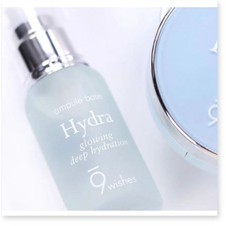 Tinh Chất Dưỡng Ẩm, Cấp Nước, Căng Bóng Da 9 Wishes Hydra Glowing Deep Hydration Ampule Serum 25ml