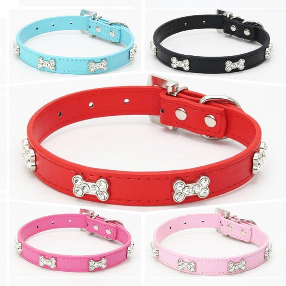 [COD] Vòng Cổ BằNg Da PU Cho Thú Cưng