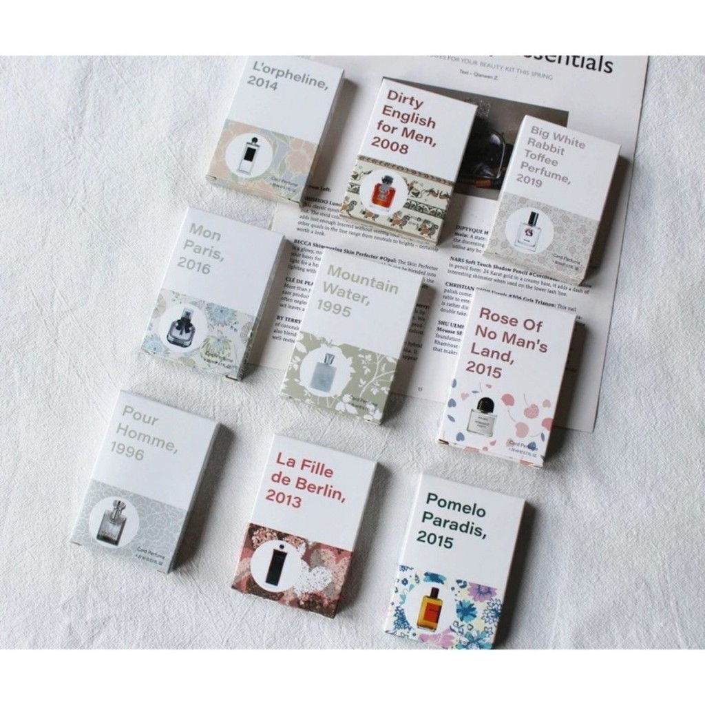 HANLU – Nước hoa hoa bỏ túi Card Perfume mini 20ml Mon Paris Black Opium Mountain water Woman | BigBuy360 - bigbuy360.vn