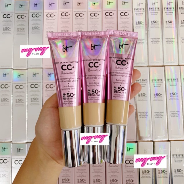 IT Cosmetics - Kem CC Dưỡng Ẩm, Chống Nắng, Chống Lão Hoá, Đều Màu da Your Skin CC+ Illumination Cream With SPF 50+