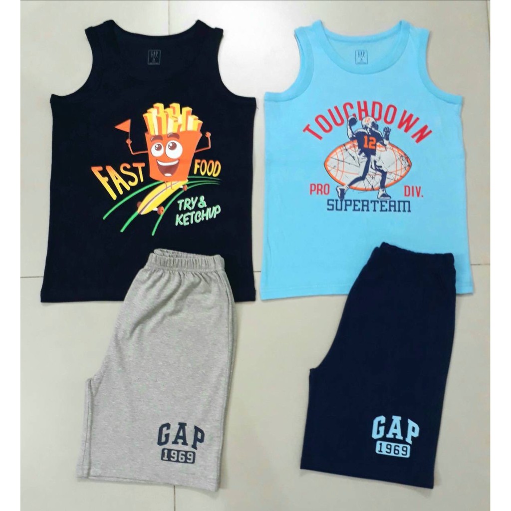 bộ gap bé trai ba lỗ size 4-16
