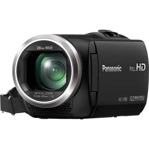 Máy quay Panasonic HC-V180K Full HD zoom 90x-500x, Time Lapse Recording, màn hình cảm ứng, tặng thẻ nhớ 16GB, đầu đọc th