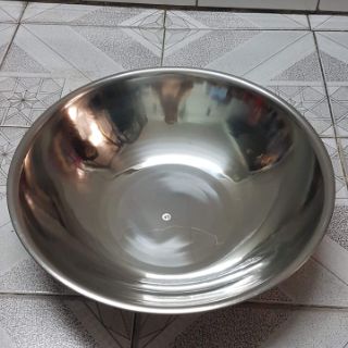 Bộ thau ,rổ inox 6 cái lớn ( 5 thau: 32,34,36,40,45cm và 1 rổ 34 cm)