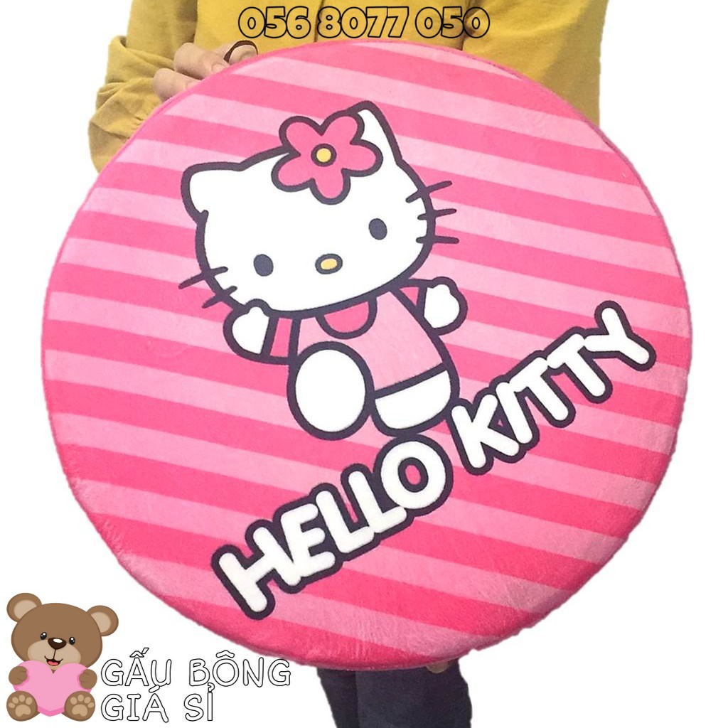 NỆM NGỒI GỐI LÓT GHẾ HÌNH MÈO HELLO KITTY