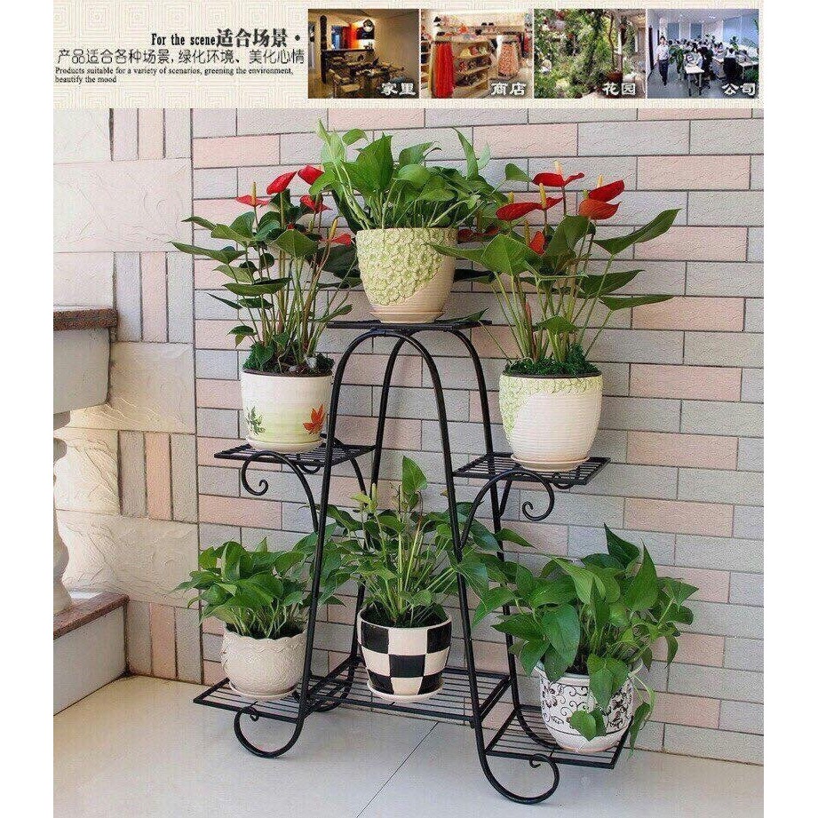 Kệ Để Chậu Hoa 6 Tầng cao 76cm x rộng 23 cm x dài 73 cm - BX0878