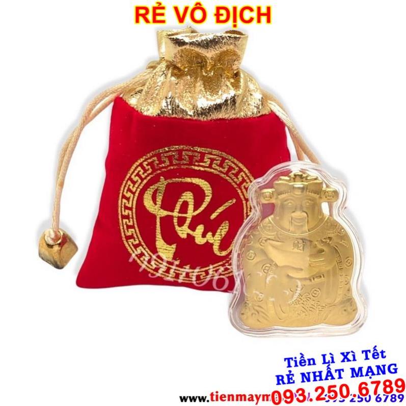 [QUÀ TẾT CHẤT] Ông Thần Tài Vàng Kèm Túi Gấm Phúc Lộc, Làm Quà Tặng Cực Sang Chảnh Ngày Vía Thần Tài