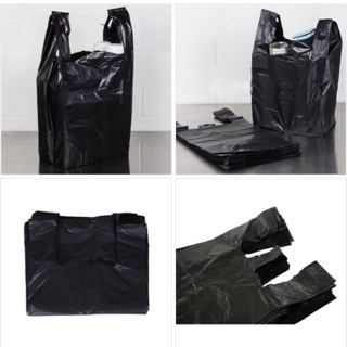 1 Kg TÚI XỐP-TÚI NILON ĐEN 2quai nhám