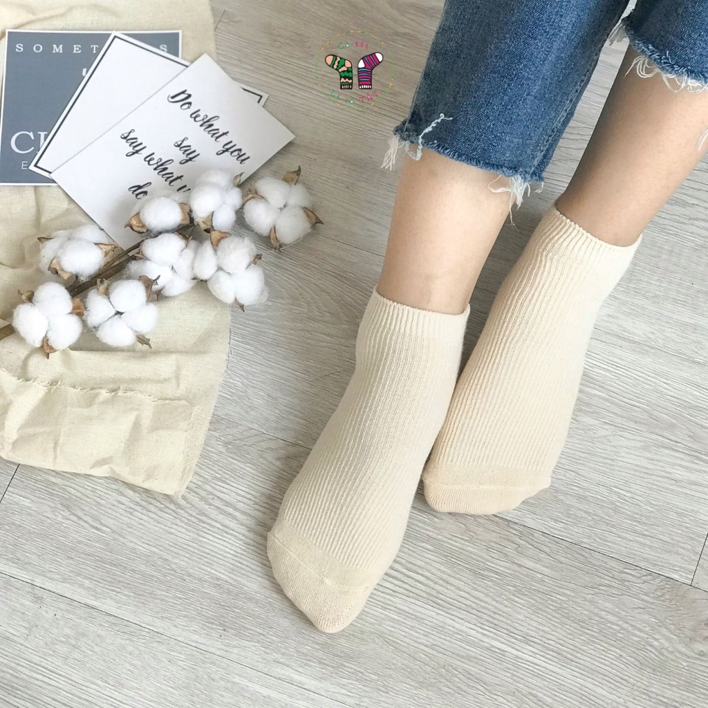 Tất Nữ Ngắn Đẹp Có Tất Là Có Tất chất cotton cao cấp không bai xù thoáng khí cho mùa hè  - COCON