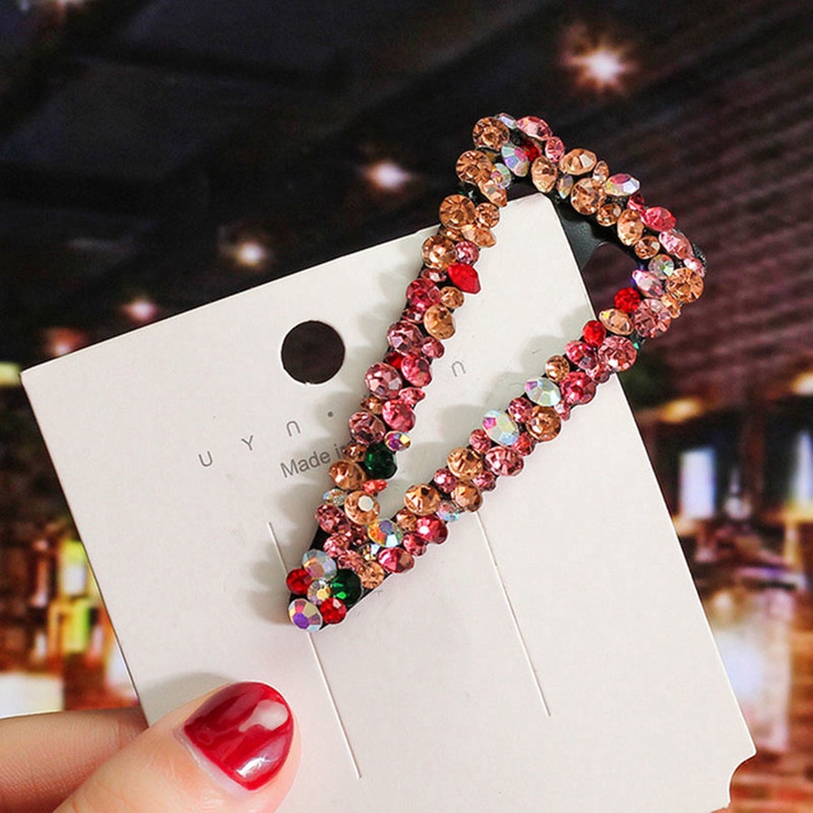 Kẹp Tóc Đính Đá Nhiều Màu Sắc Phong Cách Hàn Quốc