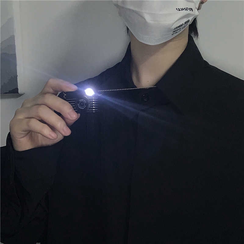 Dây chuyền 22F089 mặt hình máy ảnh flash phong cách thời trang hiphop harajuku dành cho cặp đôi nam nữ