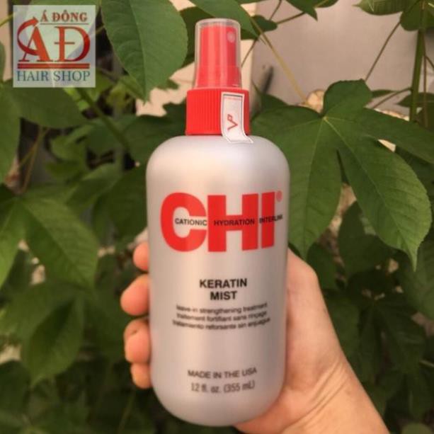 [Chính hãng] [Siêu rẻ] Xịt dưỡng tóc CHI Keratin Mist Leave-in Strengthening Treatment 355ml