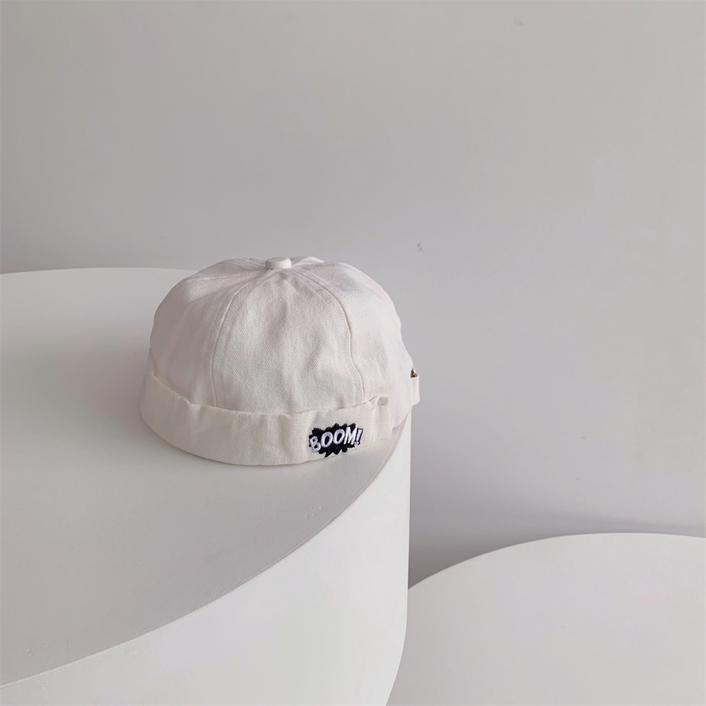 Mũ Beanie Họa Tiết Thêu Chữ Phong Cách Hip hop Hàn Quốc Cho Trẻ Em