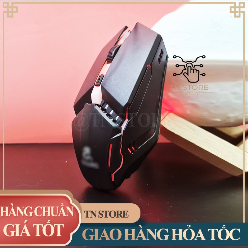 Chuột máy tính giá rẻ gaming có led có dây màu trắng đen hồng Tn Store