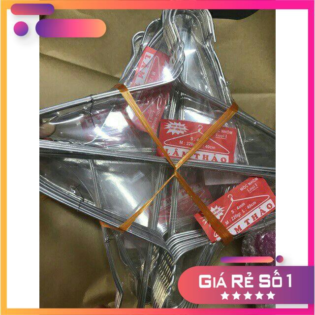 [ SIÊU KHUYẾN MẠI ] 9 chiếc móc nhôm treo quần áo size 40cm.