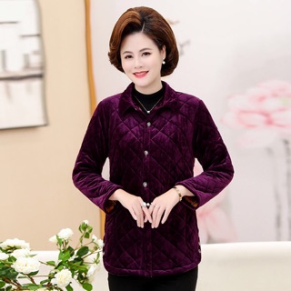 Áo nhung lót lông dáng ngắn