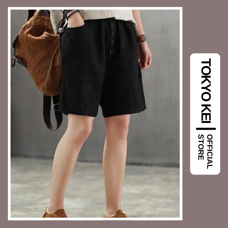 [Mã FAMAYWA giảm 10K đơn 50K] Quần shorts đũi nữ Vintage, nhiều màu, đủ size, thiết kế trẻ trung, năng động TQH06 | BigBuy360 - bigbuy360.vn