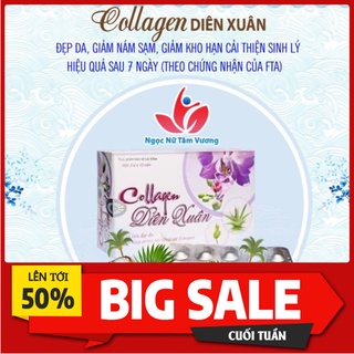 Viên uống đẹp da 🔸CHẤT LƯỢNG TỐT NHẤT🔸 viên tái tạo da Collagen Diên Xuân Cung cấp độ ẩm, giúp da luôn mềm mịn- loại 1