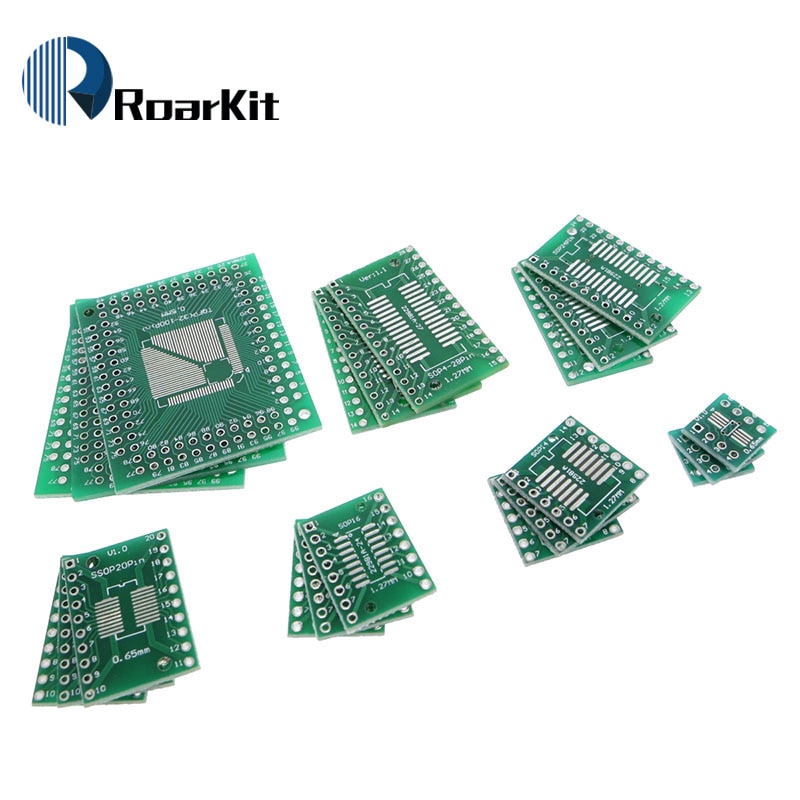 10pcs PCB Board SOP8 SOP14 SOP16 SOP20 SOP24 SOP28 QFP FQFP TQFP Turn To DIP Adapter Converter Plate TSSOP 8 14 16 20 24 28 | BigBuy360 - bigbuy360.vn