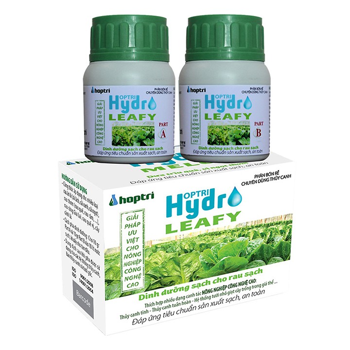 dinh dưỡng thủy canh ăn lá Hydro Leafy Cung cấp các chất dinh dưỡng đa, trung và vi lượng cần thiết cho các loại rau ăn