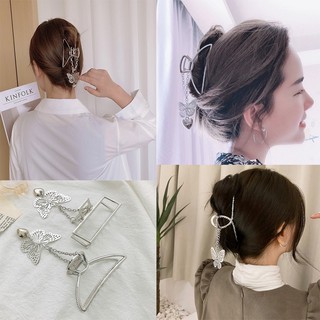 Bấu tóc, kẹp tóc bướm kim loại thời trang hot trend, ullzang