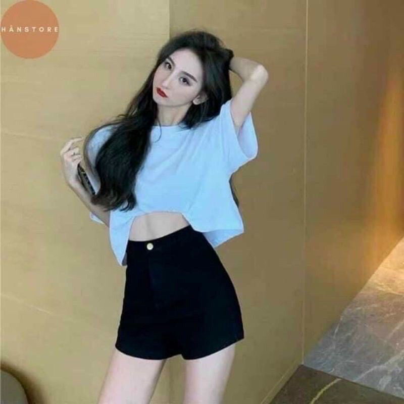 Quần short kaki lật lai không túi lên form chuẩn
