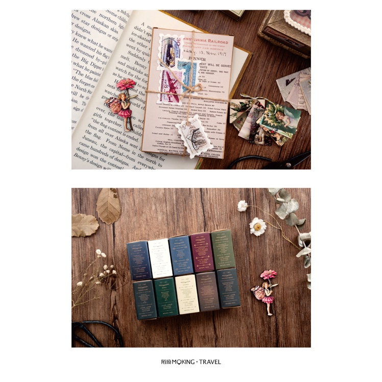 Bộ 100 tờ giấy ghi chú viết tay in hình