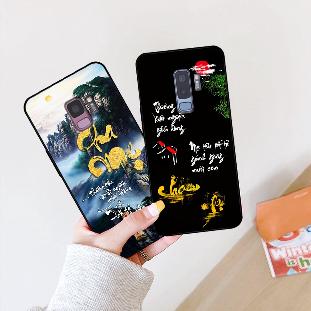 Ốp lưng Samsung S9 - S9 Plus - S9+ in hình phong cách chữ thư pháp cha mẹ, tài lộc