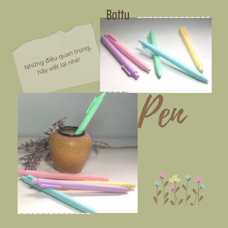 [Bottu] Bút màu pastel