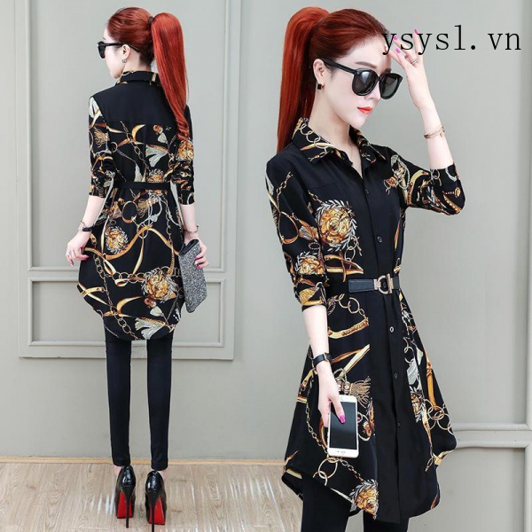 Áo Sơ Mi Chiffon Tay Dài Dáng Rộng Phong Cách Hàn Quốc Mẫu Mới Thời Trang Xuân Thu 2021