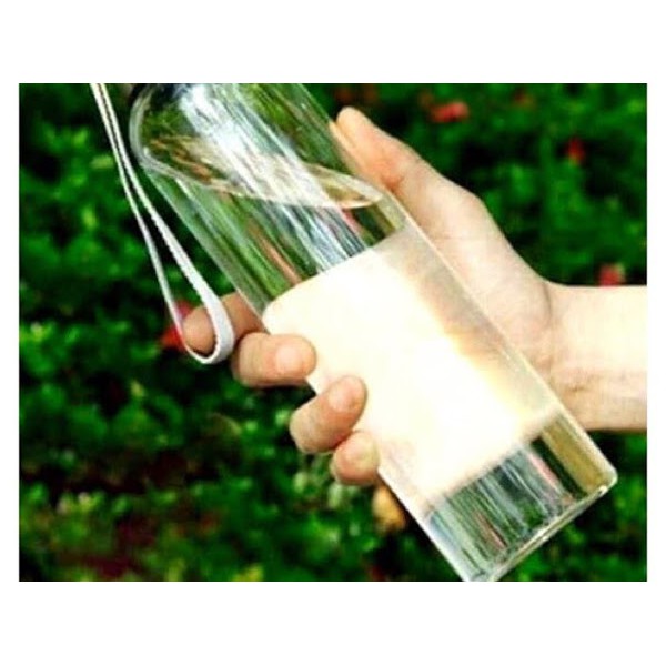 [ĐẠI FLASH SALE] - Sỉ chai đựng nước thủy tinh cỡ 500ml và 300ml có dây xách | BigBuy360 - bigbuy360.vn