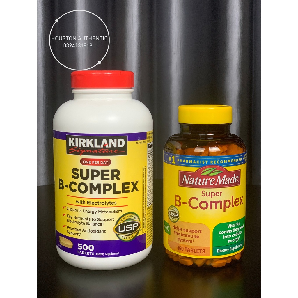 Viên uống bổ sung Vitamin B tổng hợp Super Complex Nature Made , Kirkland _ Live mua hàng tại Mỹ
