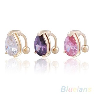 Khuyên rốn đính đá bằng thép y tế