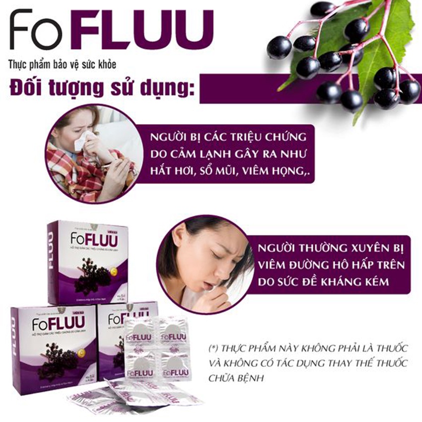 Sủi vị trái cây Giảm Nhanh Cảm Lạnh, Tăng Cường Sức Đề Kháng FoFluu 20 viên - Cvspharmacy