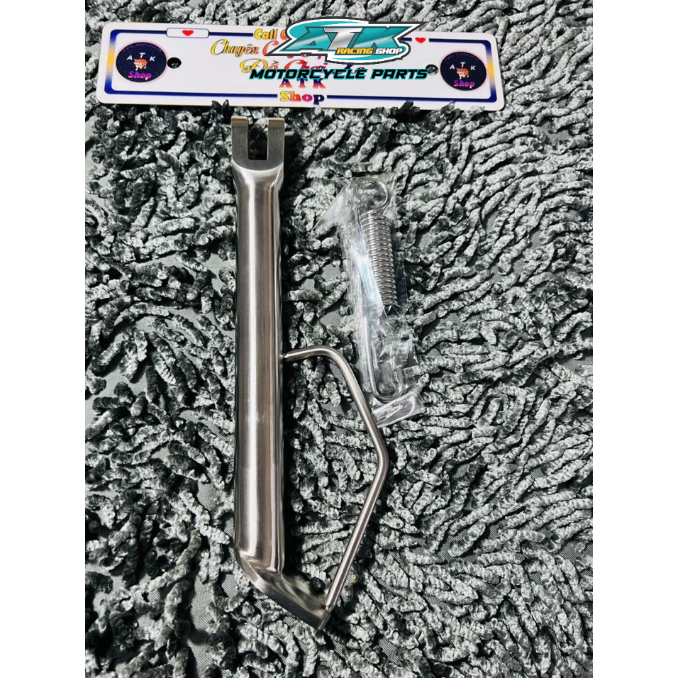 Chân chống nghiêng inox 304 đặt nguyên khối  dành cho xe Vario click  tặng kèm lò xo thép xiken