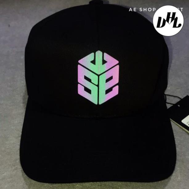 Nón SWE Logo Phản Quang 7 màu - 2 màu đen trắng