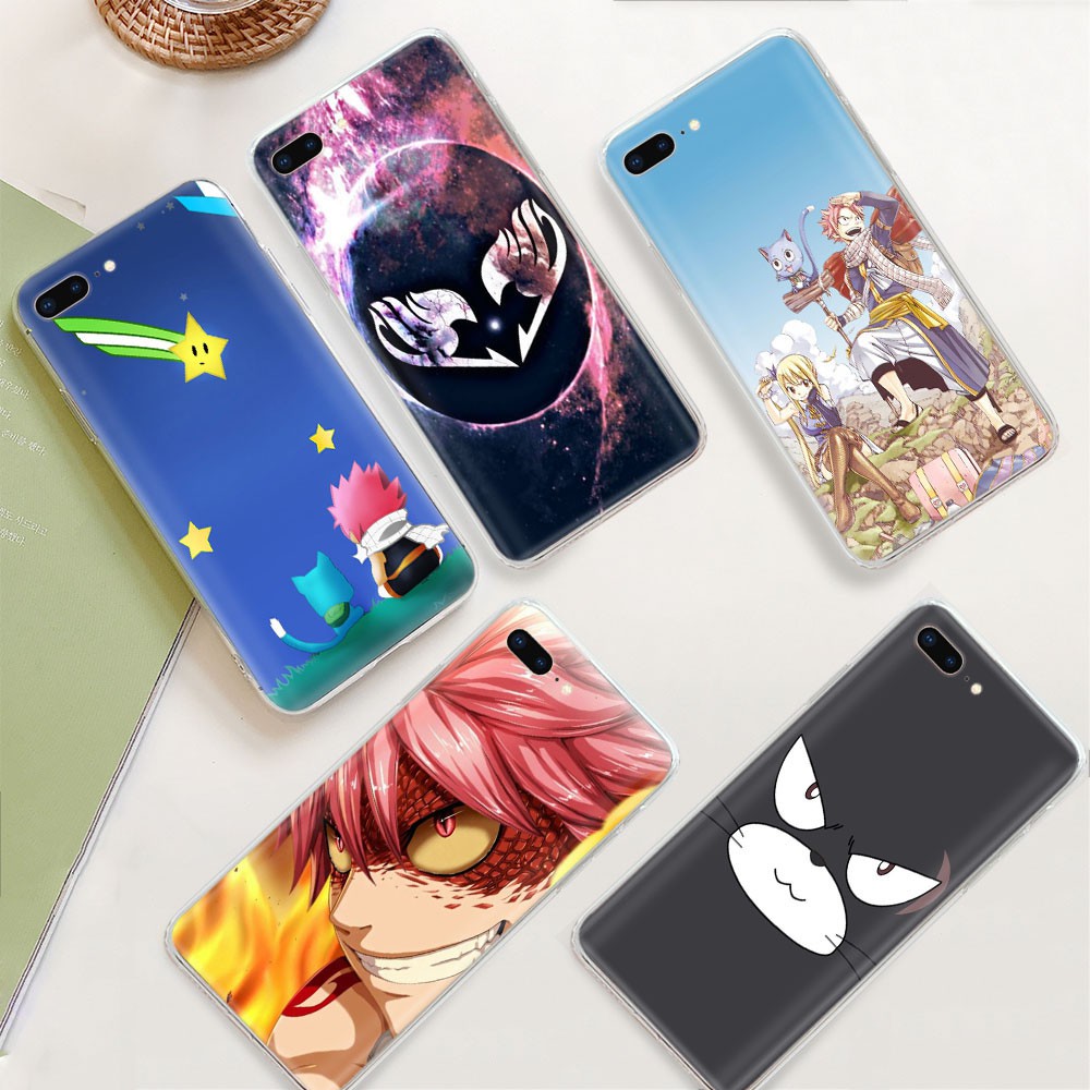 Ốp Lưng Trong Suốt Hình Fairy Tail Cho Iphone 8 7 6 6s 5 5s Se 5c 4s 4