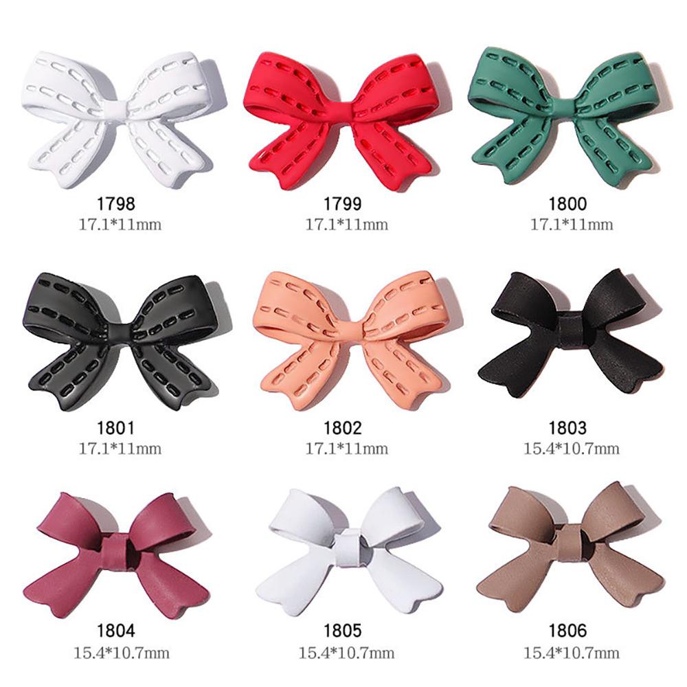 Set 10 Phụ Kiện Nơ Trang Trí Móng Tay Xinh Xắn