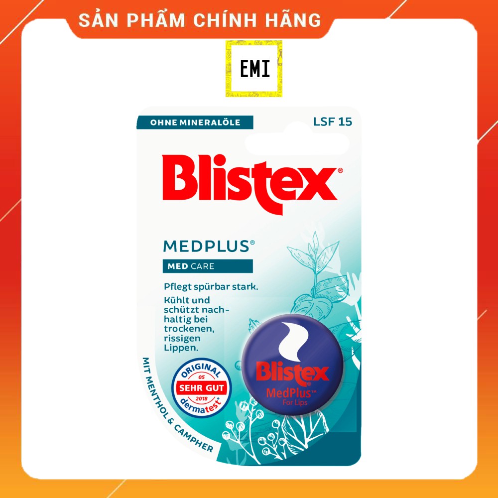 Son sáp dưỡng môi Blistex Medplus cho môi rất khô cảm giác dễ chịu không gây bóng - Hàng Đức