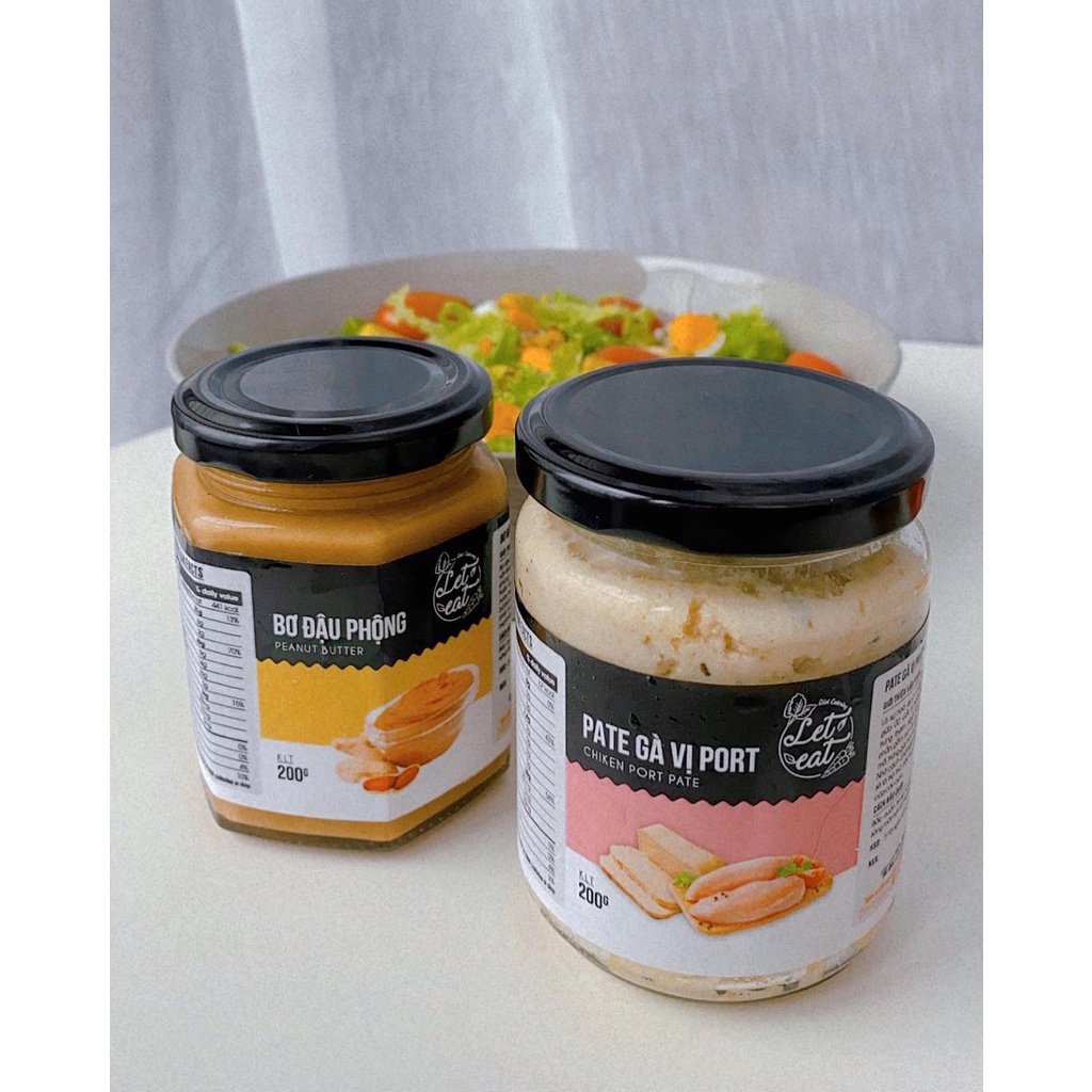 SHIP 1H HÀ NỘI  PATE ỨC GÀ &amp; THĂN BÊ VỊ PORT EAT CLEAN 100% (200Gr)