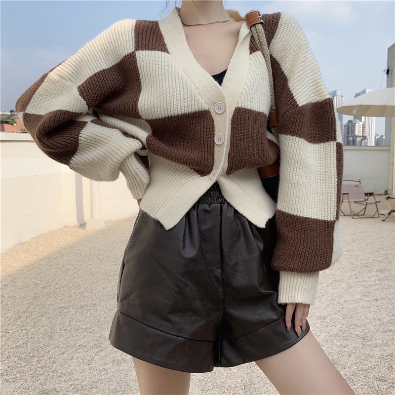Áo Khoác Cardigan Dệt Kim 178232Áo Sơ Mi Thiết Kế Thời Trang Mùa Thu Thanh Lịch