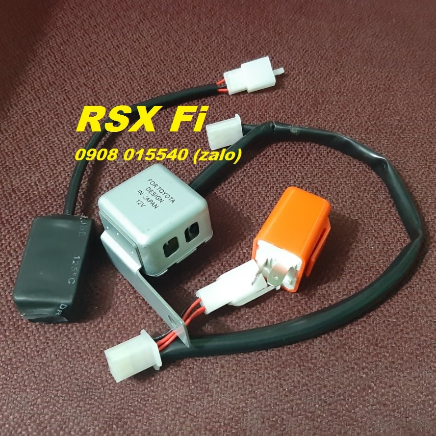 Bộ jack Ting Tong &amp; Hazard xe Wave RSX Fi &amp; chớp điện tử 12V