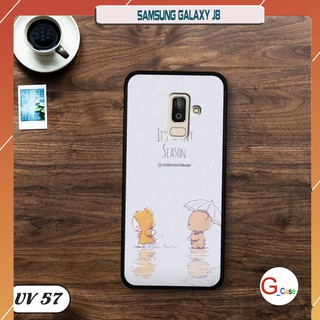 Ốp điện thoại Samsung Galaxy J8 - lưng nhám viền dẻo