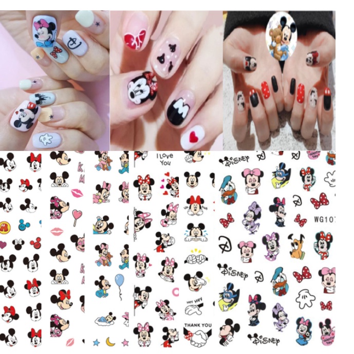 Sticker hoạttrang trí nail